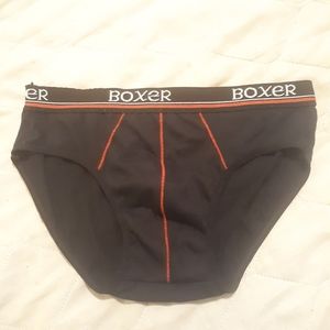Boxer Brand Black Cotton Briefs Size XL